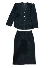 【一点物】LEILIAN レリアン セットアップ スカート ブラック レディース 7サイズ D7