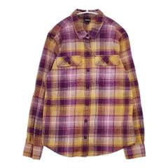 patagonia W’s Fjord Flannel Shirt ウィメンズフィヨルドフランネルシャツ 42405 長袖シャツ FA23 パープル オレンジ レディース パタゴニア【中古】5-1208T∞