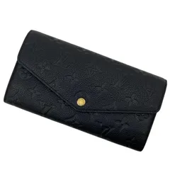 【中古】LOUIS VUITTON | ルイ・ヴィトン ポルトフォイユ サラ モノグラム アンプラント 二つ折り長財布 M82257 ブラック【尾張小牧店】