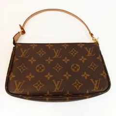 LOUIS VUITTON ルイヴィトン モノグラム ポシェット アクセソワール アクセサリーポーチ ハンドバッグ ブラウン 管理番号：10542