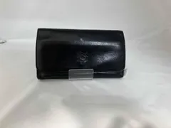 IL BISONTE イルビゾンテ 長財布 レザー財布 レザーロングウォレット ブラック がま口コインケース ブラックレザー