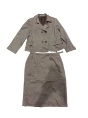 【一点物】】LEILIAN レリアン セットアップ スカート ブラウン レディース 13プラスサイズ D7