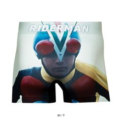 신품 미사용 HIPSHOP(힙 숍) 가면 라이더 RIDERMAN 라이더 맨 언더 팬츠 맨즈 폴리에스테르 타입 복서 팬츠 L사이즈(웨스트 84~94 cm) 관리 번호:2420-840