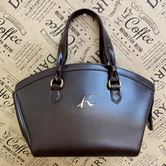 キタムラ ハンド フォーマルバッグ 革 茶 FZ159