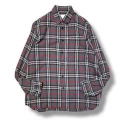 BURBERRY × POP TRADING COMPANY 長袖シャツ ブラーチェックボタンダウンシャツ サイズM バーバリー ポップトレーディングカンパニー
