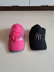 THE NORTH FACE ザノースフェイス ピンク 帽子 + NY キャップ セット