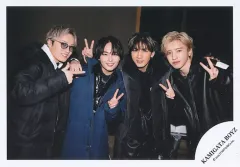 【中古】生写真(STARTO) KAMIGATA BOYZ/神山智洋・藤井流星・大西流星・道枝駿佑/横型・上半身/KAMIGATA BOYZ シングル「無責任でええじゃないかLOVE」MVオフショット/公式生写真