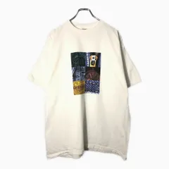 00年代 GAP ギャップ GAP BLUE JEANS 半袖Ｔシャツ オールドギャップ ホワイト(メンズ L)中古 古着 V9074のサムネイル
