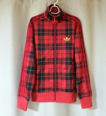 (新品) アディダス ファイヤーバード タン チェック トラックジャージ 95