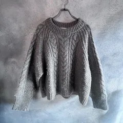 CECILIE BAHNSEN/セシリーバンセン GLORIA JUMPER ケーブルニット M/Lサイズ ウール アルパカ