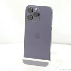 〔中古品〕 iPhone14 Pro Max 256GB ディープパープル MQ9E3J／A SIMフリー【258】