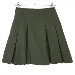 【超美品】アディダス プリーツスカート カーキ ナイロン混  レディース L/G ゴルフウェア adidas