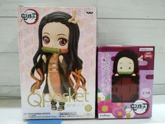 【R3-54】◇鬼滅の刃 竈門禰豆子 フィギュア 2点セット Q posket ひっかけフィギュア 未開封