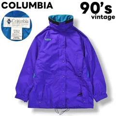90sヴィンテージ コロンビア COLUMBIA Long’s Peak ナイロン アウトドア フィールドジャケット ブルゾン マウンテンパーカー アメカジ ストリート M パープル レディース メンズ ♪