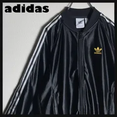 adidas ジャージ 金刺繍ロゴ スリーライン ATP 黒 L