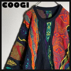 【美品】COOGI 3D編み込みニット 希少1点物 黒系 マルチカラー 肉厚 S 美品】COOGI 3D編み込みニット 希少1点物 黒系 マルチカラー 肉厚 S