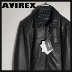 【新品未使用タグ付き】AVIREX レザージャケット 羊革 トラッカー 黒 M
