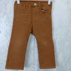 F.O.KIDS エフオーキッズ ベビー キッズ パンツ ズボン ウエストゴム 裏起毛 ブラウン 茶色 90cm ◇〇