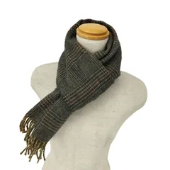 ポロラルフローレン POLO RALPH LAUREN スコットランド製 ウールフリンジマフラー メンズ 表記無 