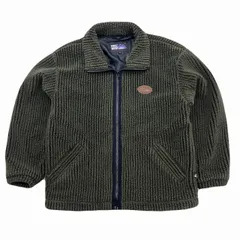 ファーストダウン フリースジャケット メンズ M ダークグリーン 深緑 ビッグシルエット 大きめ