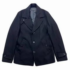 ナノユニバース ウールコート メンズ L ブラック ジャケット 黒 シンプル 定番 アウター 合わせやすい