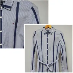 トミーヒルフィガー ストライプ カジュアル ONE PIECE レディース 66サイズ