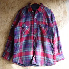 ラングラー WRANGLER 古着 ウエスタンシャツ ネルシャツ L チェック アメカジ キャンプ アウトドア