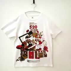 古着　ジャニーズ　ARASHI Anniversary Tour 5×20　嵐　あらし　ツアーTシャツ　ライブTシャツ　ユニセックス　M相当　summer concert 2003 How`s it going 嵐フェス