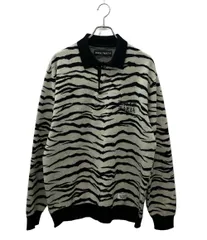 ワコマリア 長袖ポロシャツ タイガー柄 TIGER KNIT POLO SHIRT タイガー ニットポロシャツ 25FW-WMK-KN10 メンズ SIZE L WACKO MARIA