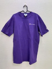 ⑥ Champion チャンピオン　Tシャツ パープル　Lサイズ　メンズ　夏