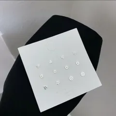 s8 6種デザイン ミニマルピアスセット｜スター・ハート・ムーン・フラワー（片耳/両耳）