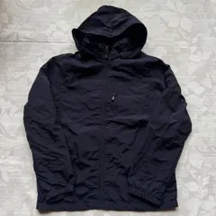 軽量 マウンテンパーカー ウィンドブレーカー ネイビー L相当 アウトドア