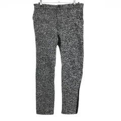 【美品】コモンゴルフ ニットパンツ 杢グレー系 裏起毛 後ろウエスト一部ゴム  メンズ XXL ゴルフウェア Comon Golf