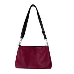 ZM1673【美品】D.KELLY ディーケリー ミニショルダーバッグ クロスボディバッグ バイカラー ロゴ ローズピンク/ブラック