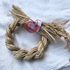 ［すぐ届く］No.1 しめ縄　シンプル　お正月飾り　しめ縄飾り　しめ縄　リース　土台
