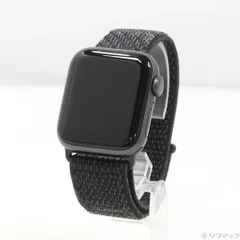 〔中古品〕 Apple Watch SE 第1世代 GPS 40mm スペースグレイアルミニウムケース ブラックNikeスポーツループ【377】