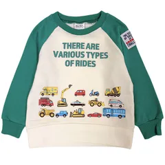 トレーナー スウェット プルオーバー 裏毛 車 緊急車両 救急車 パトカー 消防車 アソート 子供服 キッズ 男の子 男児