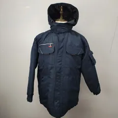 TULTEX　Lサイズ 防寒ジャケット 　フード取り外し可能　コート ブルゾン　ジャンパー　作業着 ネイビー　防寒着 タルテックス