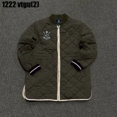 HAZZYS へジス キルティング アウター カーキ色 ジュニア