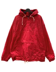 ギャップ GAP 90s HALFZIP JACKET ハーフジップ ジャケット アノラックパーカー オールド アウター 赤 ジャケット 無地 レッド XLサイズ 104MT-2436