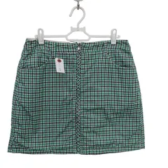adidas(アディダス) リバーシブル中綿スカート 緑黒チェック / 白 レディース M ゴルフウェア 2511-0498 中古