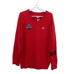 adidas(アディダス) ニットシャツ 赤 メンズ O/XG ゴルフウェア 2511-0624 中古