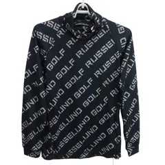 RUSSELUNO(ラッセルノ) ハイネックシャツ 黒白ロゴ柄 レディース 1 RGW-2330614 ゴルフウェア 2512-0215 中古