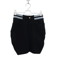 【美品】RUSSELUNO(ラッセルノ) スカート 黒 レディース 0 RSW-2210801 ゴルフウェア 2512-0222 中古