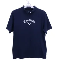 Callaway(キャロウェイ) 半袖モックネックシャツ ネイビー メンズ L 241-0134429 ゴルフウェア 2512-0472 中古