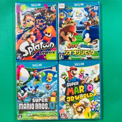 【４点セット】WiiU スプラトゥーン マリオ＆ソニック AT リオオリンピック NewスーパーマリオブラザーズU スーパーマリオ3Dワールド