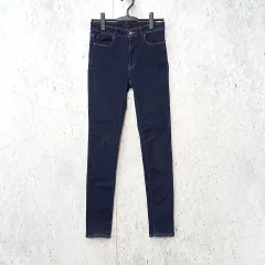 UNIQLO ユニクロ デニムパンツ ウルトラストレッチ スキニー ハイライズ ジーンズ ネイビー 27サイズ 〇□