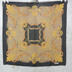 DAKS ダックス スカーフ クラシックデザイン 大判スカーフ 総柄 ベージュ ブラック ◎、〇◇