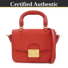 【やや使用感あり】Miu Miu マドラス レザー 2way バッグ ハンドバッグ ショルダーバッグ レッド RTC460