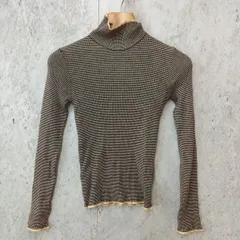 CIAOPANIC TYPY チャオパニックティピー ニット タートルネック ボーダー アンチピリング配色ステッチ ブラック one size ◎、〇□